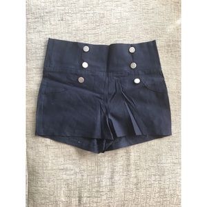 High-waisted shorts